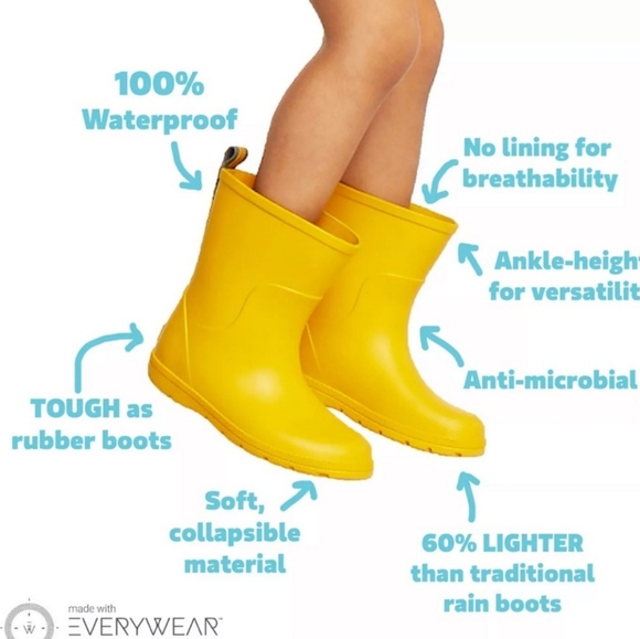 Totes Yellow Rain Boots - Picture 2 of 10